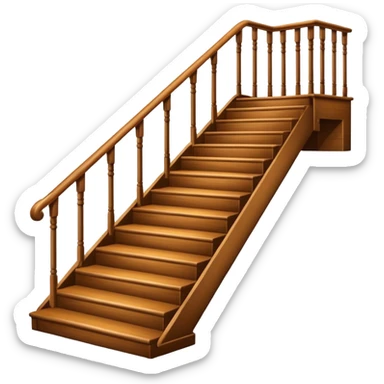 stairs with handrail sticker
