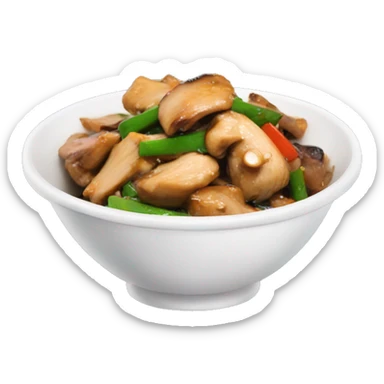 chinese chicken stir fry mushrooms sticker