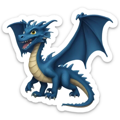 Bue dragon  sticker