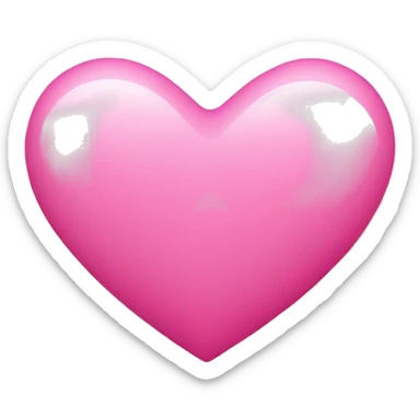 pink heart  sticker
