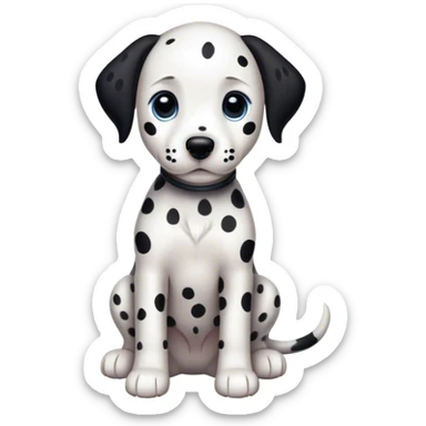 Dalmatian puppy sticker