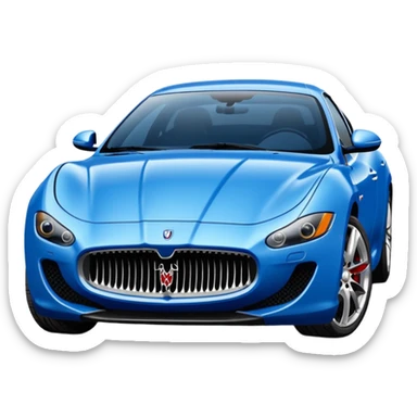 Blue Maserati sticker