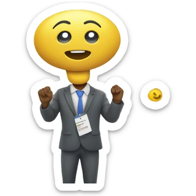 Stand in an expo show sticker