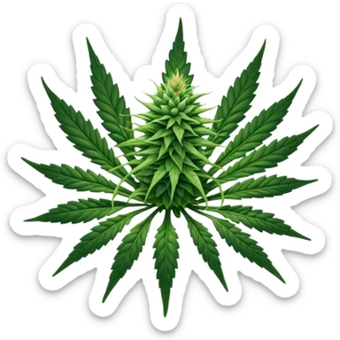 cannabis flower sticker