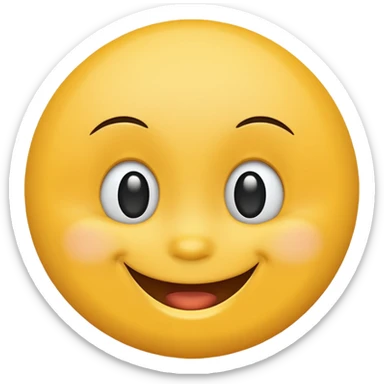 simpson style happy face sticker