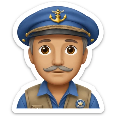 fishing vessel captain sticker