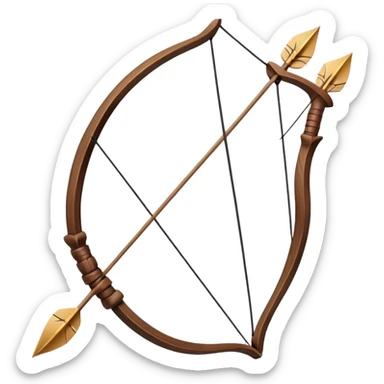 bow arrow sticker