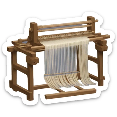 17th century loom sticker