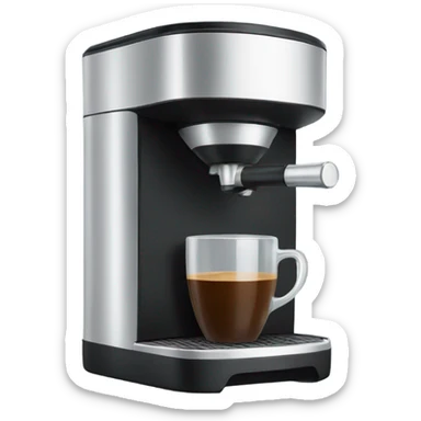 Love coffee maker sticker