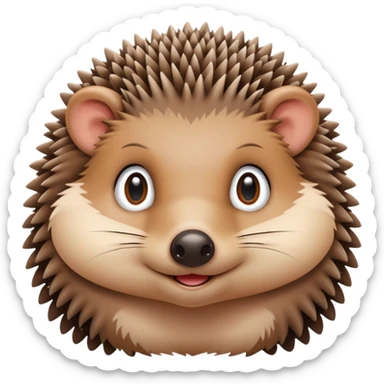 hedgehog groom sticker