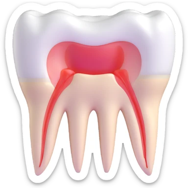 dental x-ray results showing tooth condition sticker
