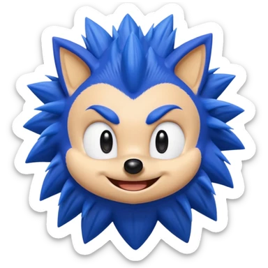 Sonic the hedgehog emoji sticker