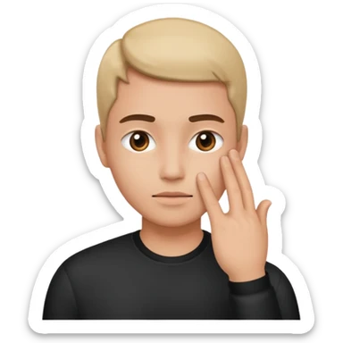 estas seguro preguntado  con mano en la cara de seguridad sticker