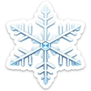 snowflake sticker
