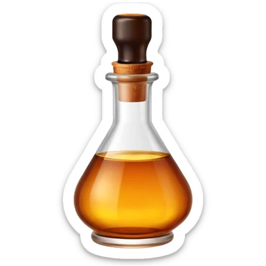essential oil in potion style glass bottle sticker