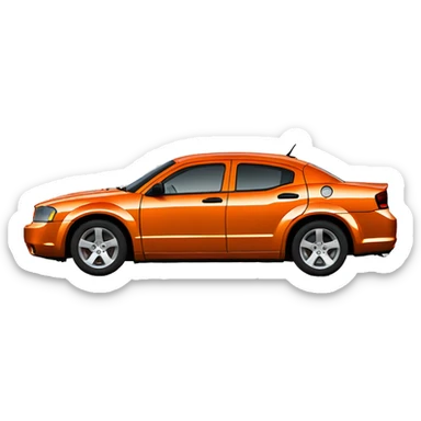 2008 Dodge avenger, sunset orange, 3.5L V6 sticker