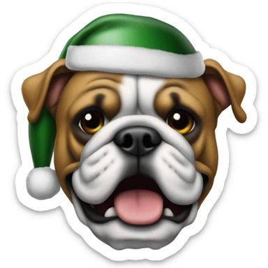 Christmas tree Georgia bulldog helmet sticker