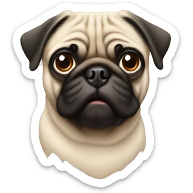 pug amoroso sticker