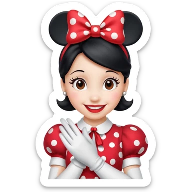 minnie mouse emoji sticker