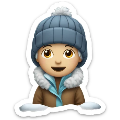 Kids winter sticker