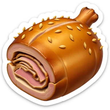 a roasted joint of pork emoji sticker