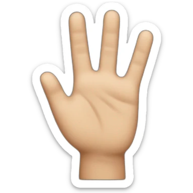 A waving hand showing it wants to help sticker