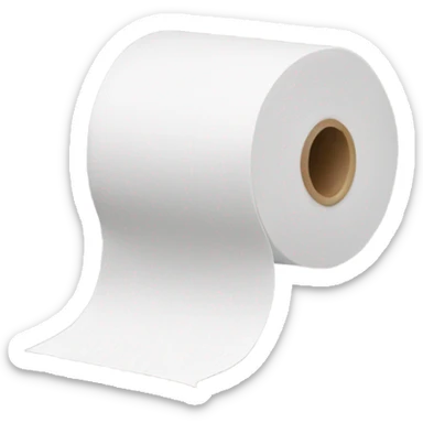 Toilet paper sticker