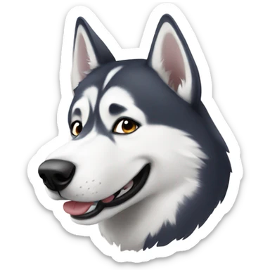 husky  sticker