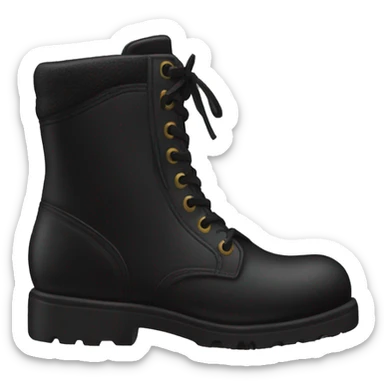 Black boots sticker