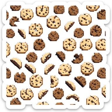 chocolate chip cookie sticker