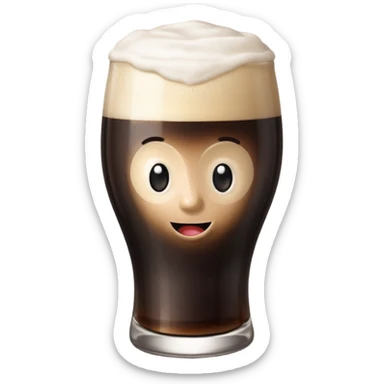 Guiness pint sticker