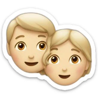 Deux âme sœur qui s'embrassent sticker