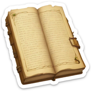 spell book sticker