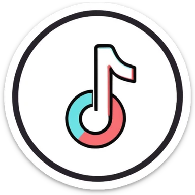 Quiero el logo de verificación de tiktok  sticker