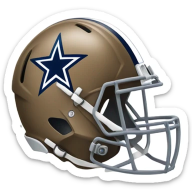 Dallas Cowboys helmet with star sticker