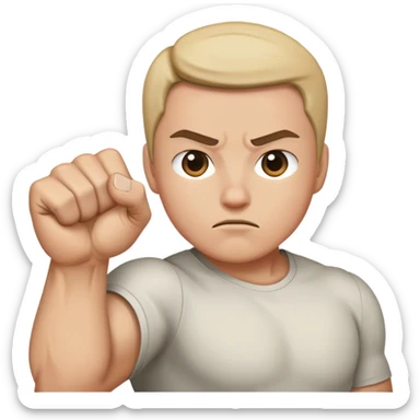 Fight the power fist sticker