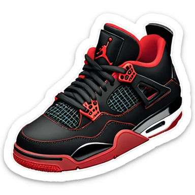 jordan 4 retro bred sticker