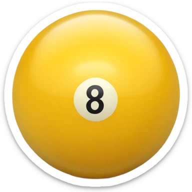 4 numbered billiard ball  sticker