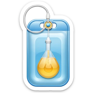 IV bag sticker