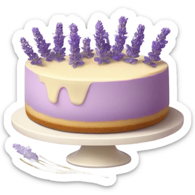 Lavender cheesecake sticker