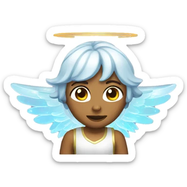 Holographic angel sticker