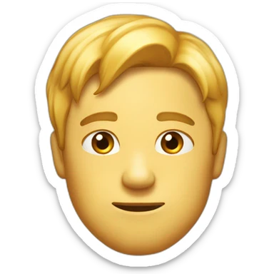 Emoji qui regarde de travers sticker