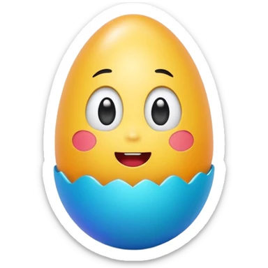 Surprise egg sticker
