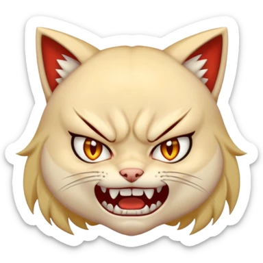 neko-girl angry
 sticker