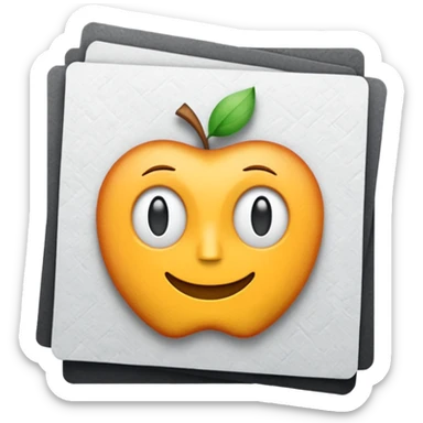 mac os mixed papers skeuomorphic sticker