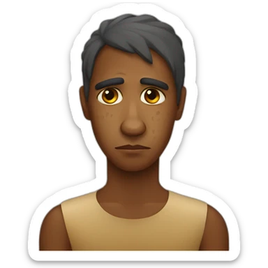 Sad Australian aboriginal sticker