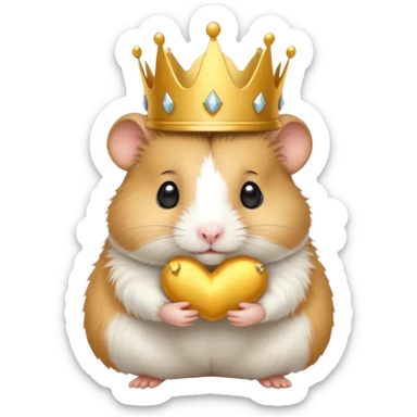 princess hamster sticker