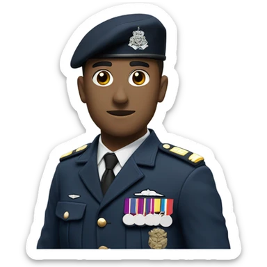 Uk soldier dark blue berret sticker