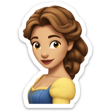 beauty and the beast belle sticker