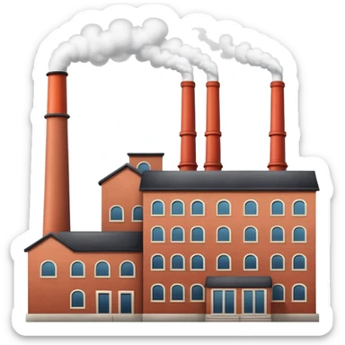 a factory building sticker